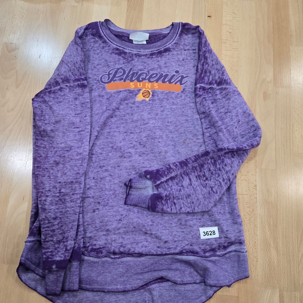 NBA Phoenix Suns Purple Graphic Sweatshirt Pullover Crewneck Top Women's Size S